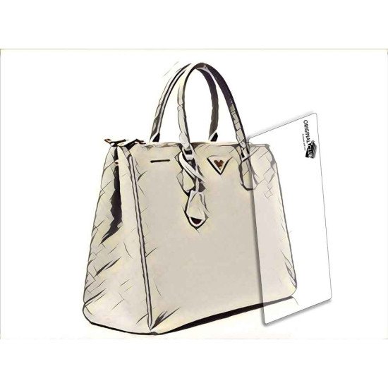 Pr. Fuoco Saffiano Large Tote BN1786 Acrylic Bag Base Shaper Bag